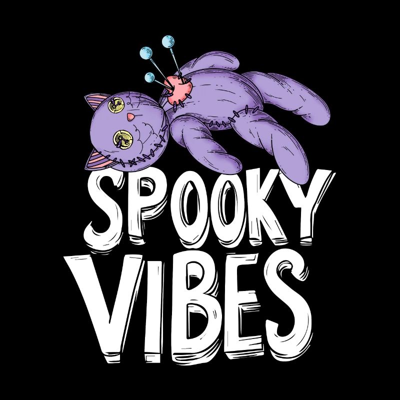 Poupée vaudou chat Halloween Design