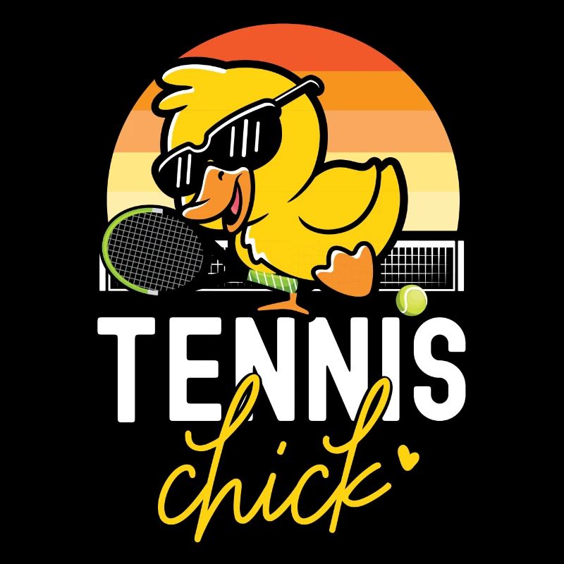 Funny Tennis Player Racket Chicken