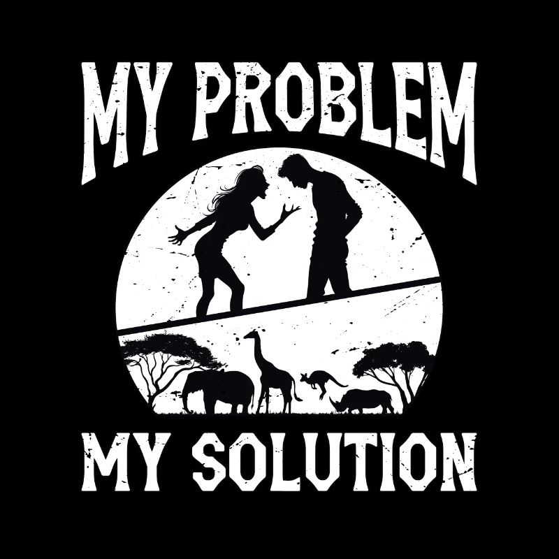 Zoologist My Problem My Solution Pictogram Dad Mom