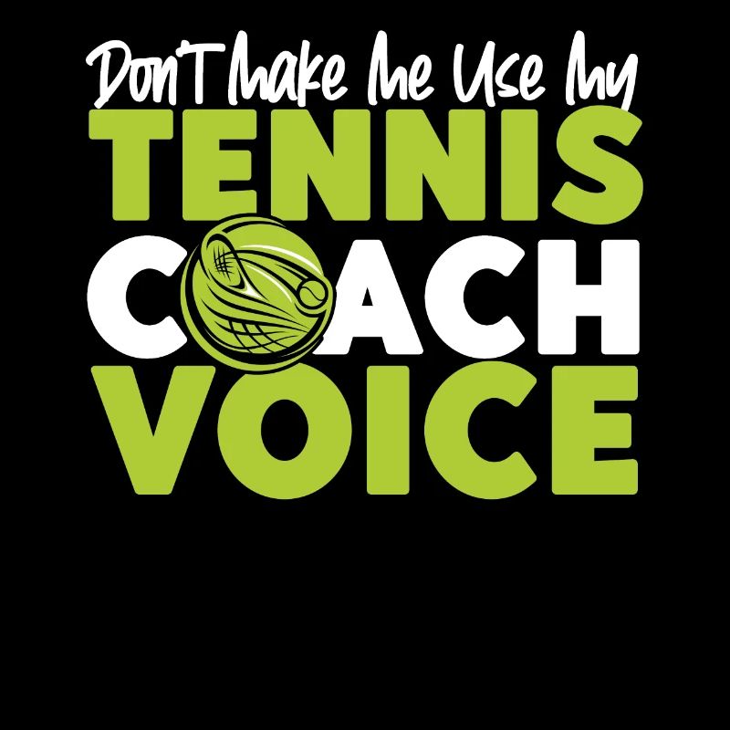 Funny Tennis Player Racket Coach