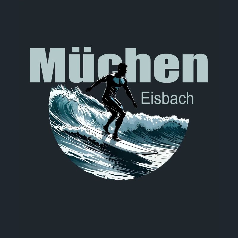Munich Eisbach Vague de surf Munich Eisbach