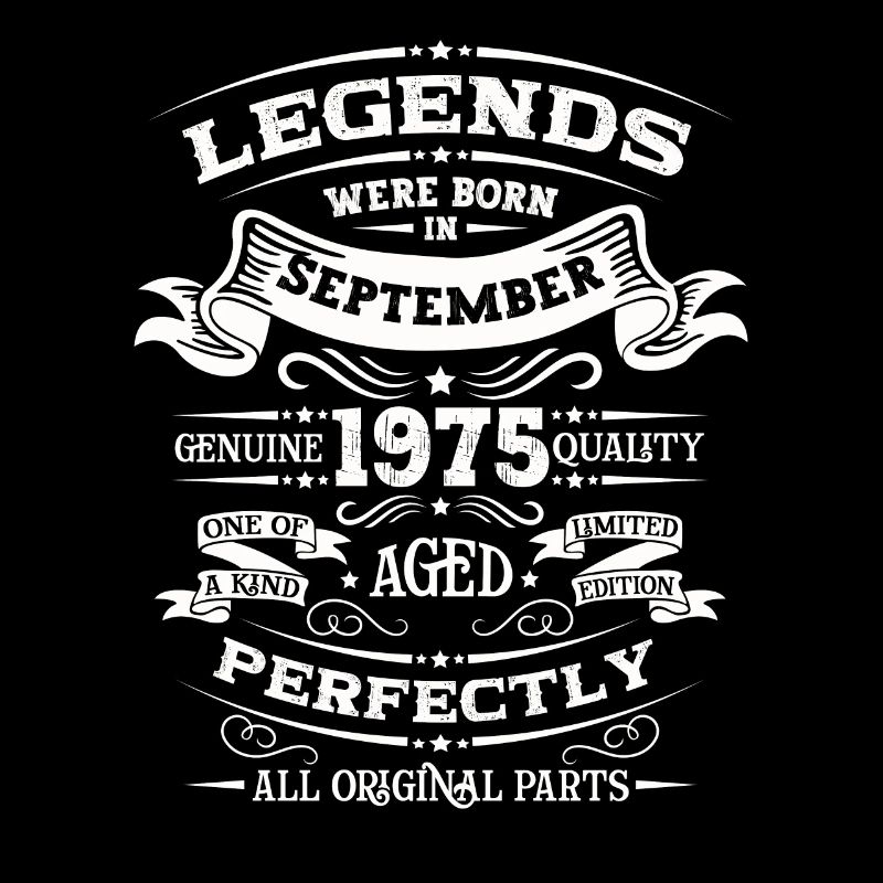 50. Geburtstag Vintage September 1975 Geschenkidee