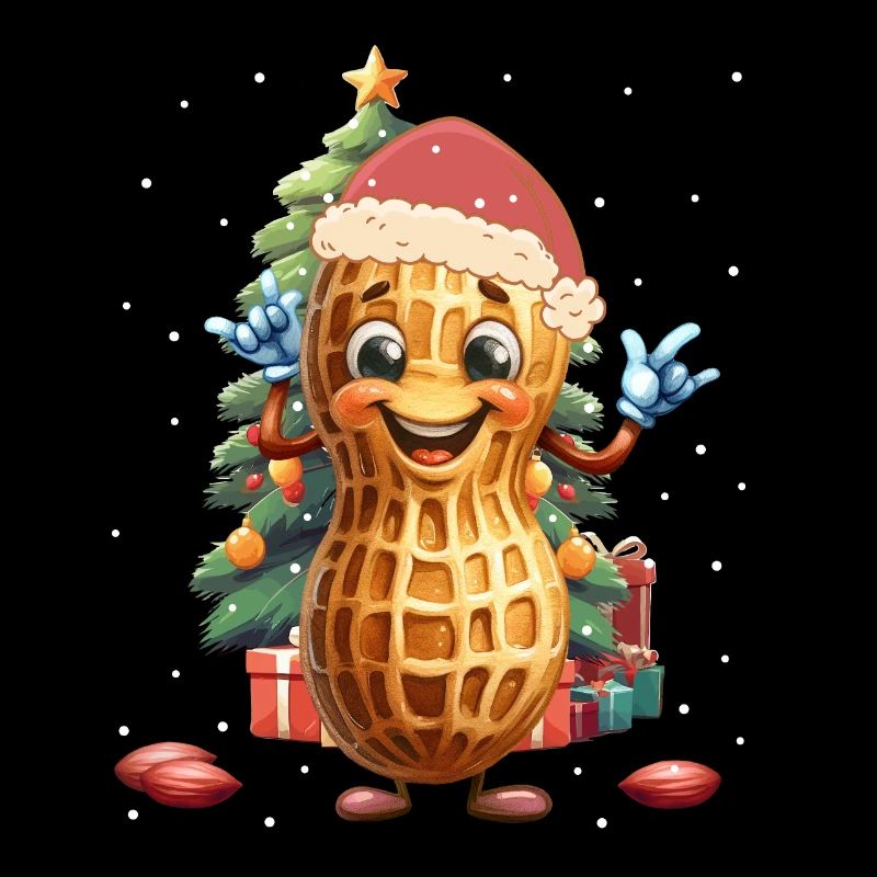 Erdnuss Nikolaus Weihnachtsmann Tannenbaum Kind