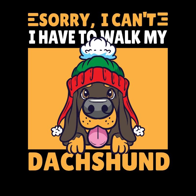 i can't dachshund Dackel Gassi Hund Geschenk