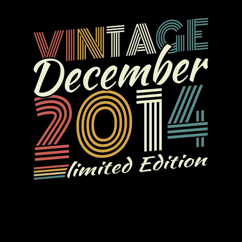 Dezember 2014 Vintage Retro Geburtstagsgeschenk