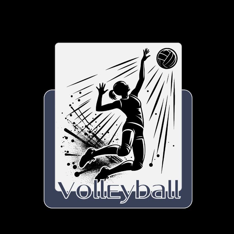 Dynamische Volleyball-Aktion