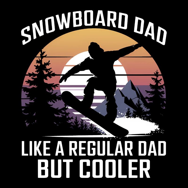Snowboarderin Spruch Papa Snowboarding Geschenk
