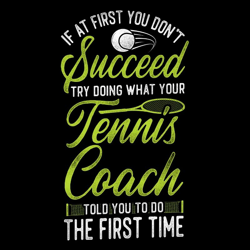 Funny Tennis Player Racket Coach