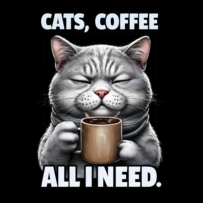 Funny Cat Art Cat Owner Cats Coffee