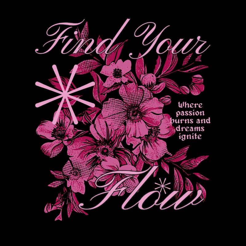 Finde Deinen Flow Blumen Design