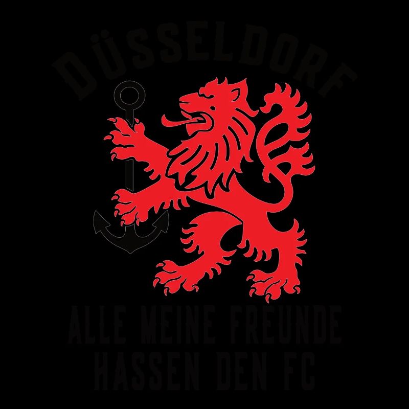 Düsseldorf Löwe Anker Alle Meine Freunde Hassen