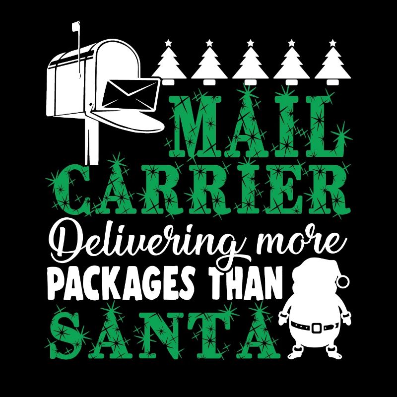 Christmas Mail Carrier Delivering More Packages