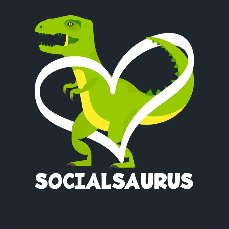 Socialsaurus Dinosaur Heart