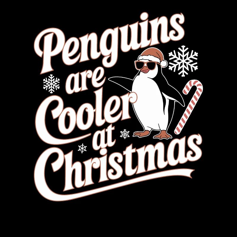 Pinguine Sind Cooler Zu Weihnachten