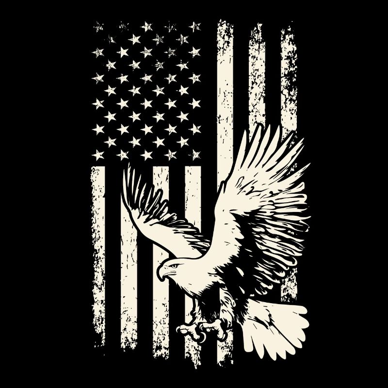 Flying Bald Eagle USA Pride – 4 juillet