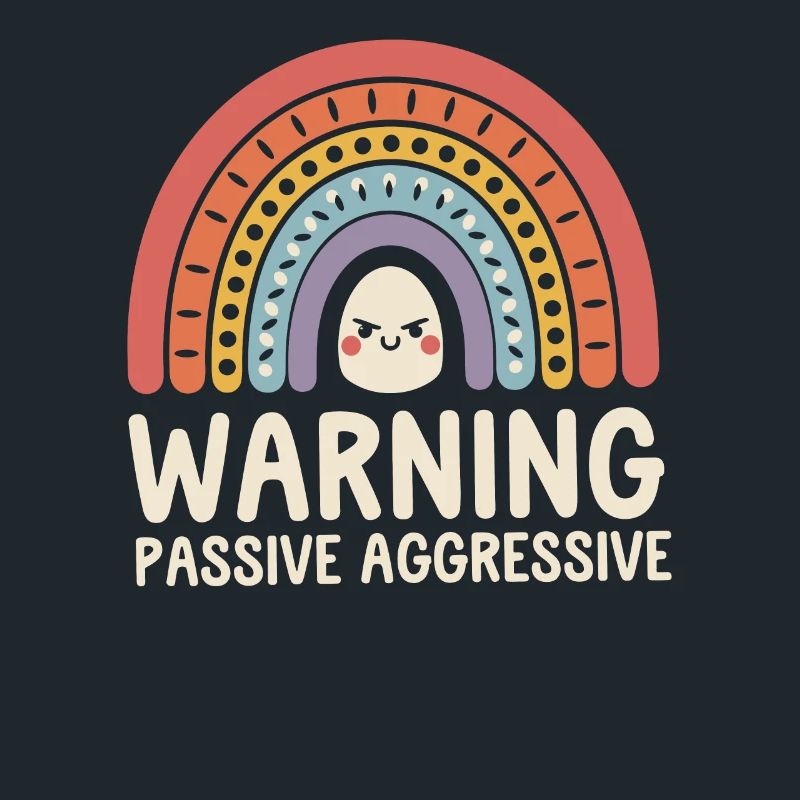 Caution Passive Aggressive Rainbow