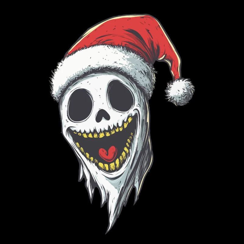 Halloween Gift Ghost with Christmas Hat Decoration