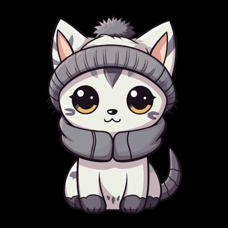 Katze Winter Tier Baby Comic