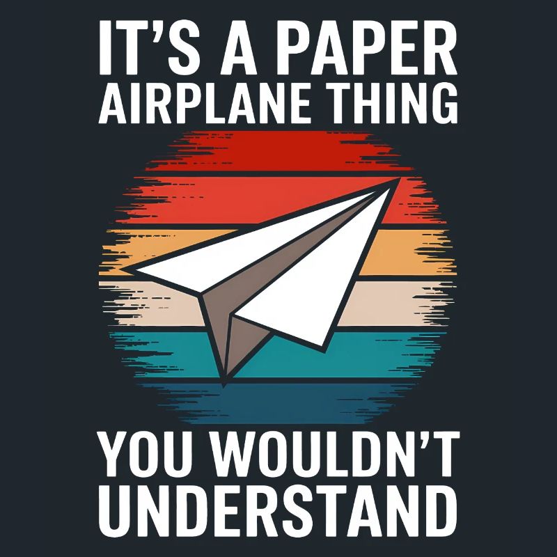 Papierflieger Spruch Witz Papierflugzeug Geschenk