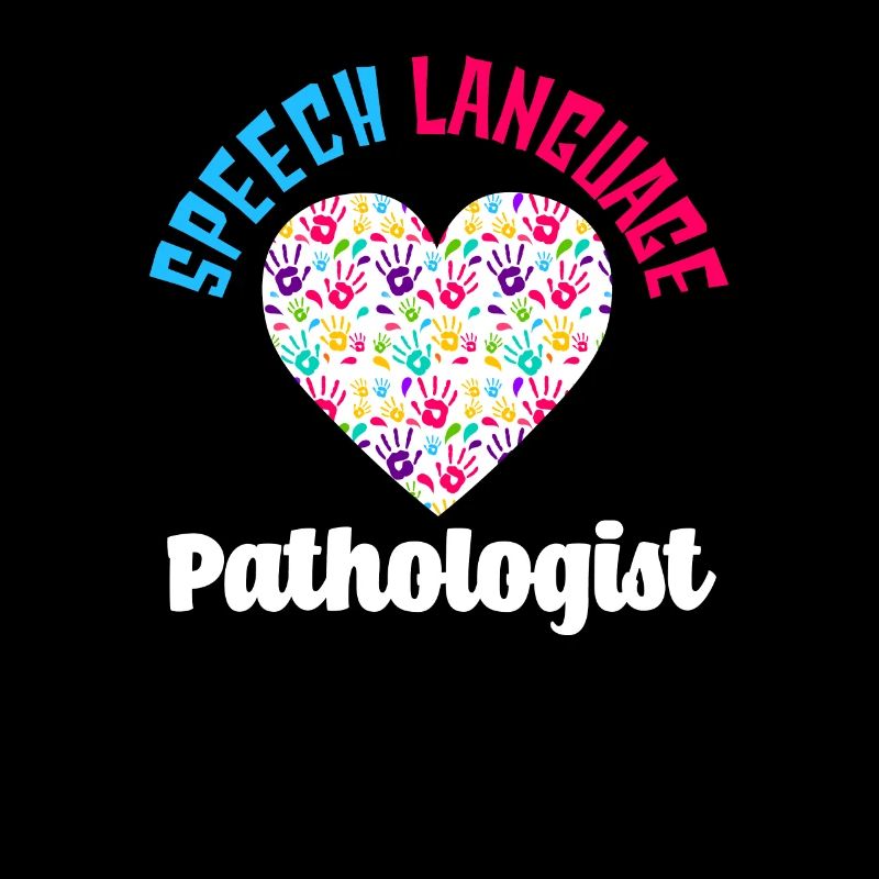 Speech Language Pathologist Herz Handabdrücke