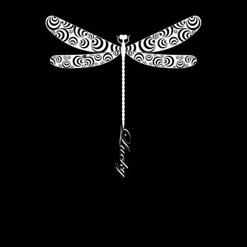 Élégante Libellule Silhouette Art Élégant
