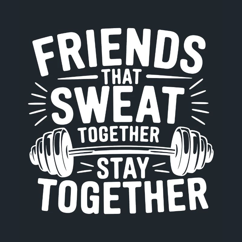 Les amis qui transpirent ensemble restent ensemble Poids L
