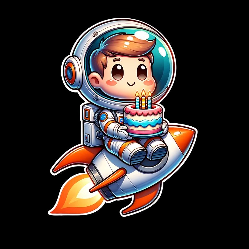 Astronaute Anniversaire Fusée
