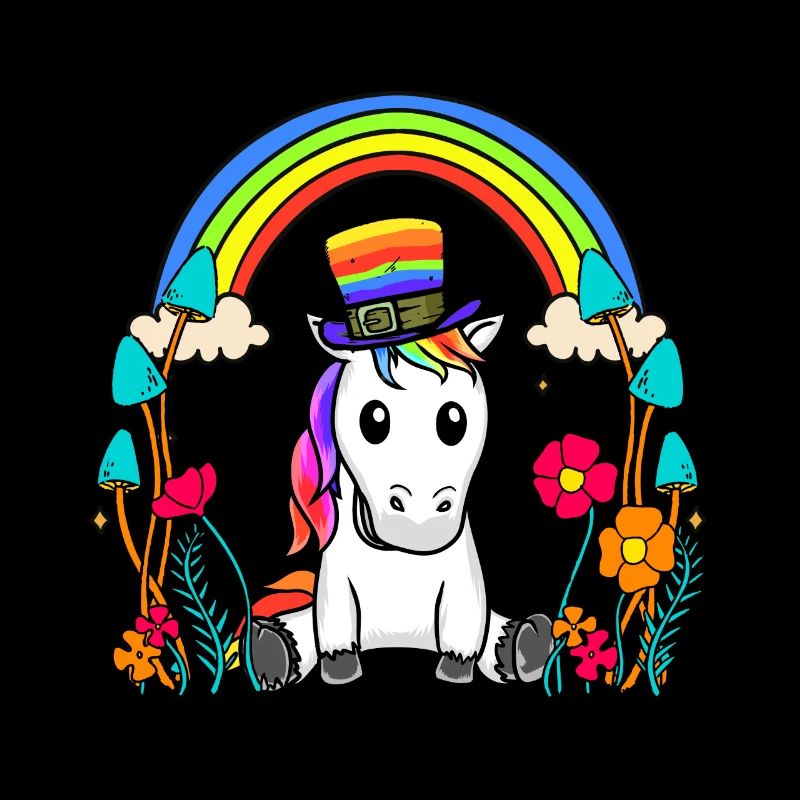 LGBT Rainbow Licorne Drapeau arc-en-ciel