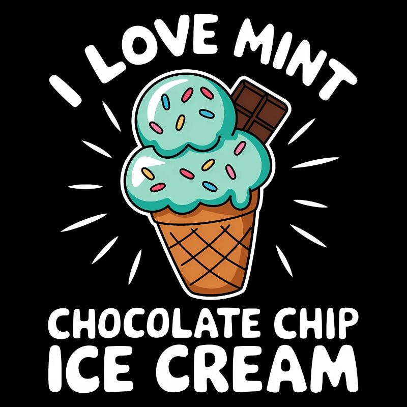 Schoko Minz Eis Spruch Lustiges Minz Eis Geschenk