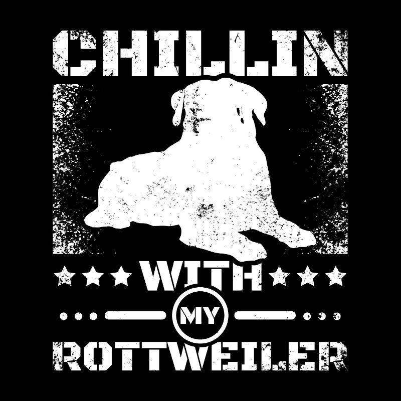 Chillin avec mon rottweiler