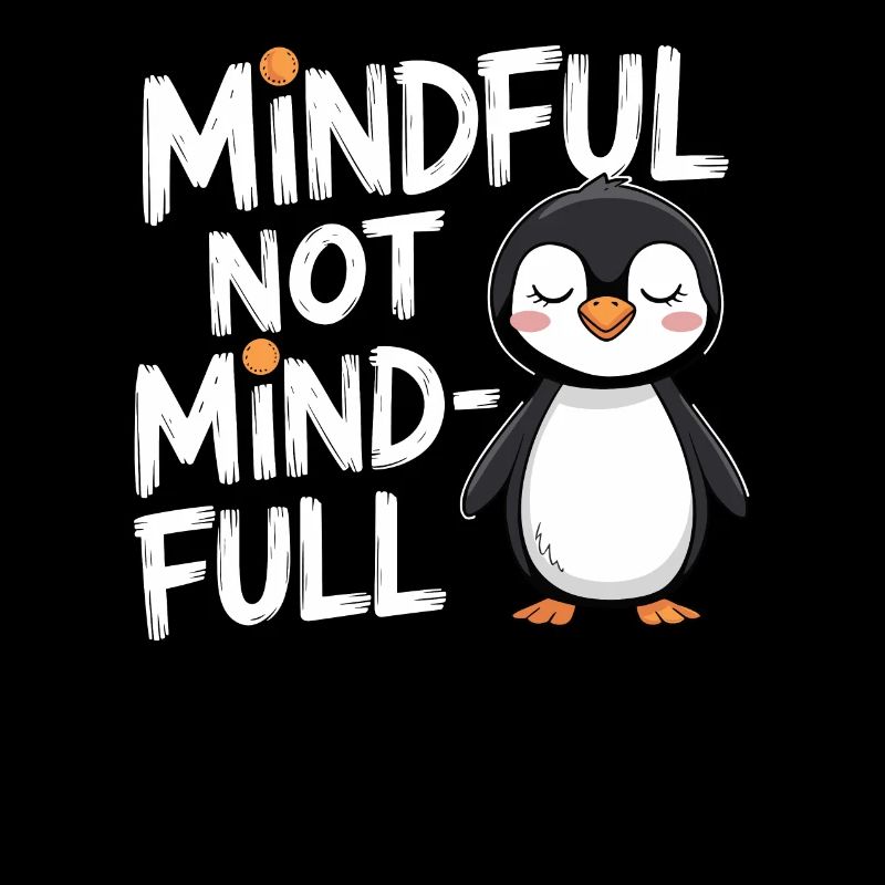 conscient pas plein de pensées pingouin illustration