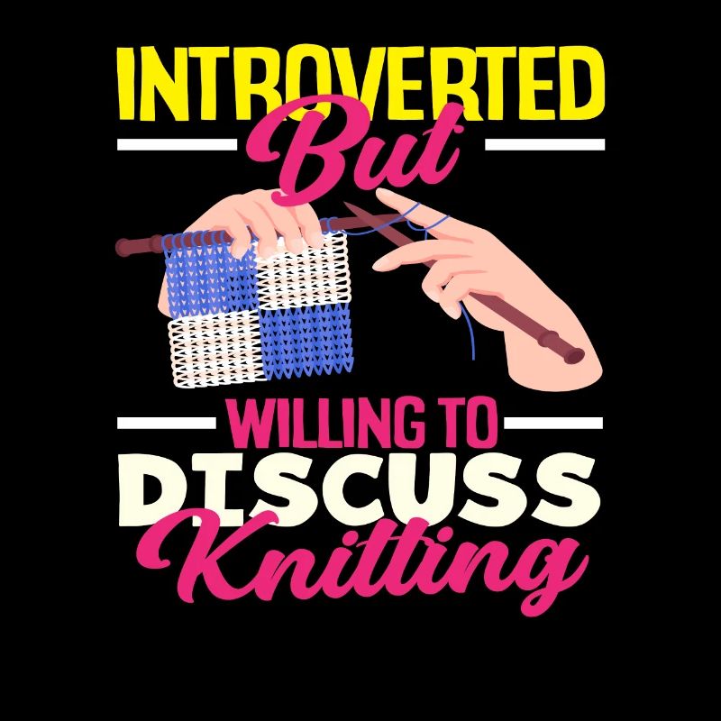 Introverti mais discute de tricot