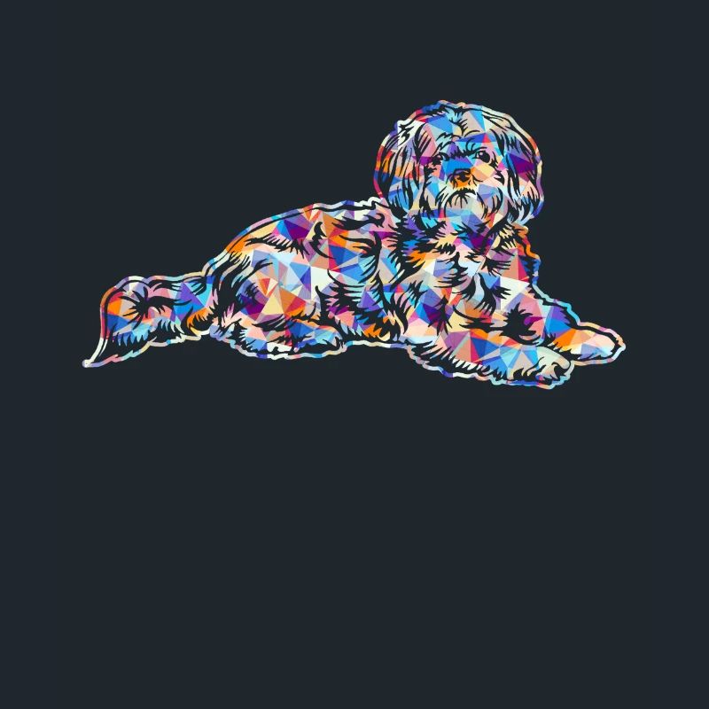 Lhasa Apso Geometric