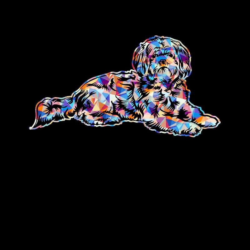 Lhasa Apso Geometric