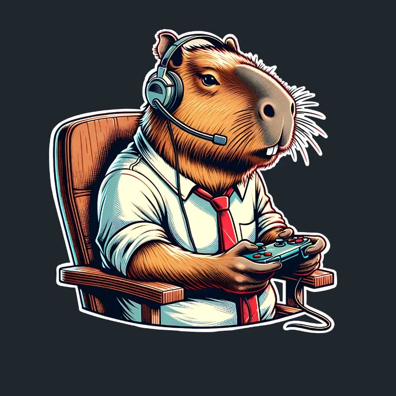 Capybara Nerd du jeu