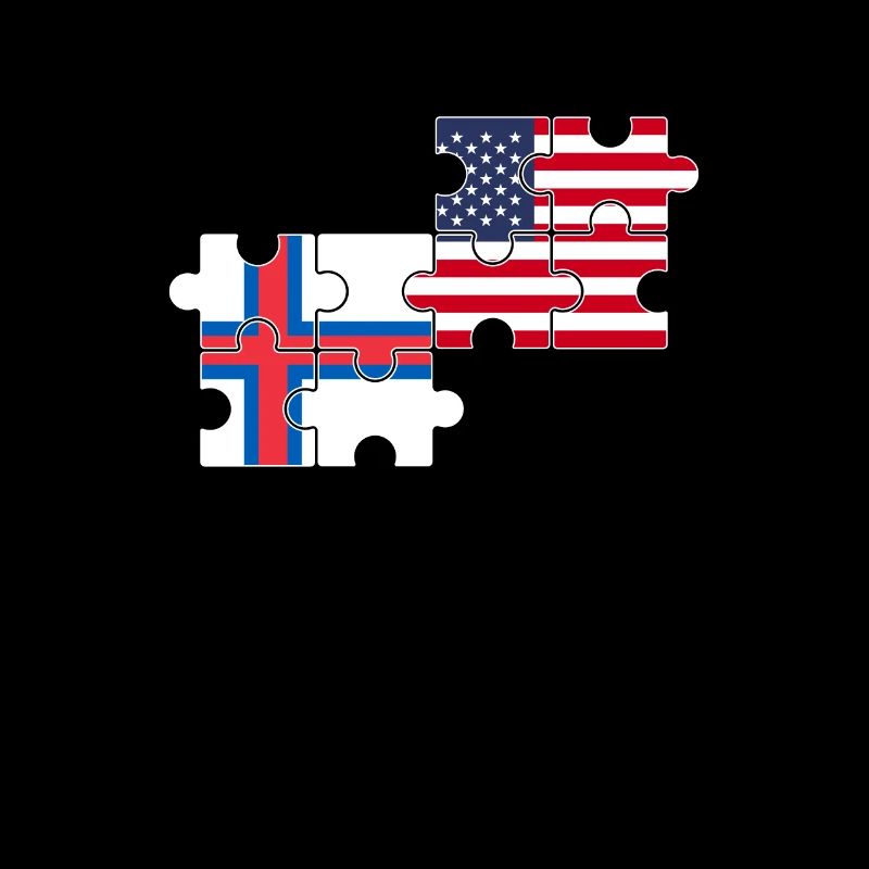 Îles Féroé États-Unis Drapeau Féroïen américain