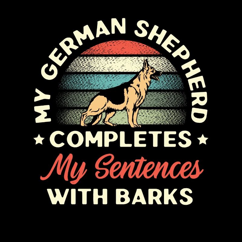 My German Shepherd Completes My Sentences With Bar