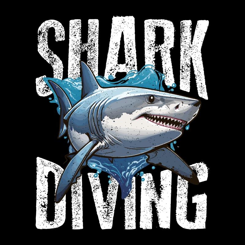 Chasse aux requins Plongée avec les requins Nageur Chasseur de fossiles