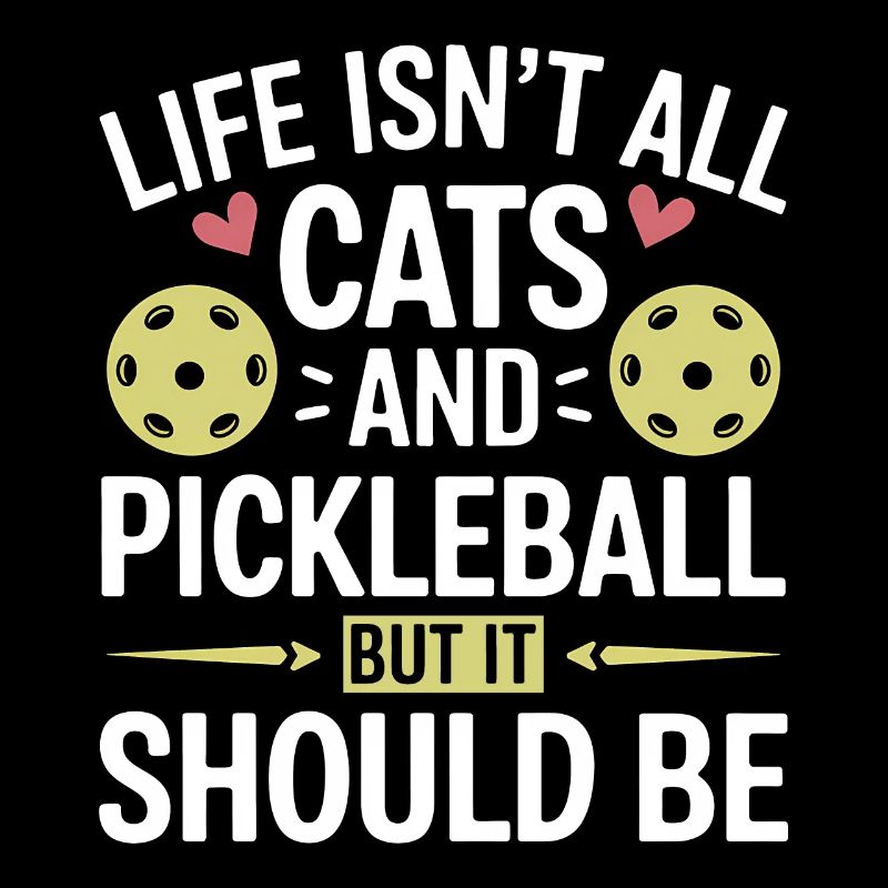 Pickleball Spruch Katze Lustig Pickleball Geschenk