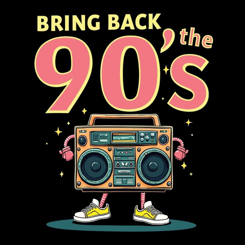 Bring Back the 90's Retro Boombox 90s
