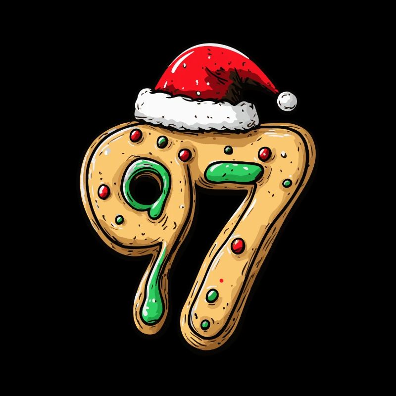 Biscuit de Noël à 97 chiffres