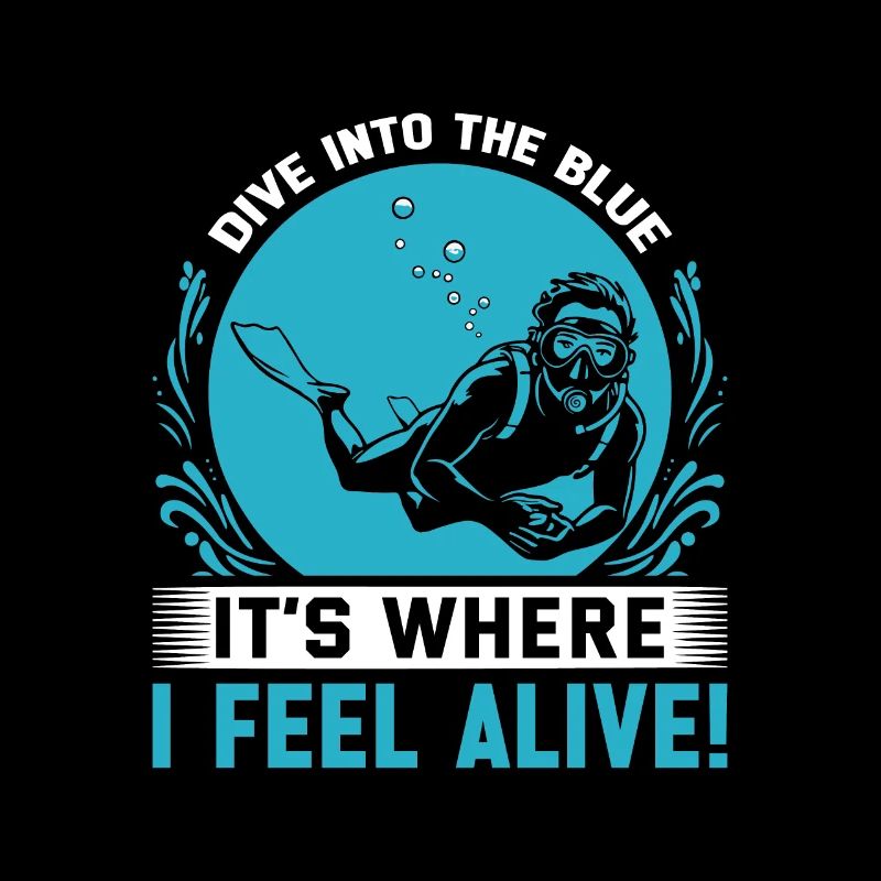 Plongez dans le bleu, c’est là que je me sens vivant !