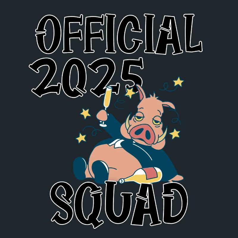 Official 2025 Squad, das Sylvester/Neujahrs-Design