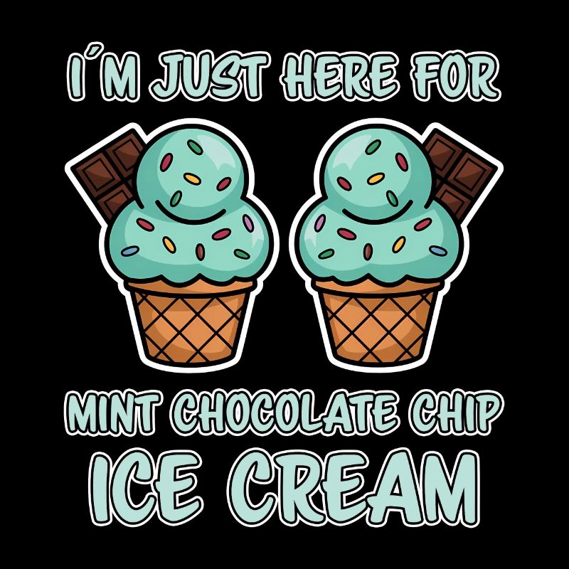 Schoko Minz Eis Spruch Lustiges Minz Eis Geschenk