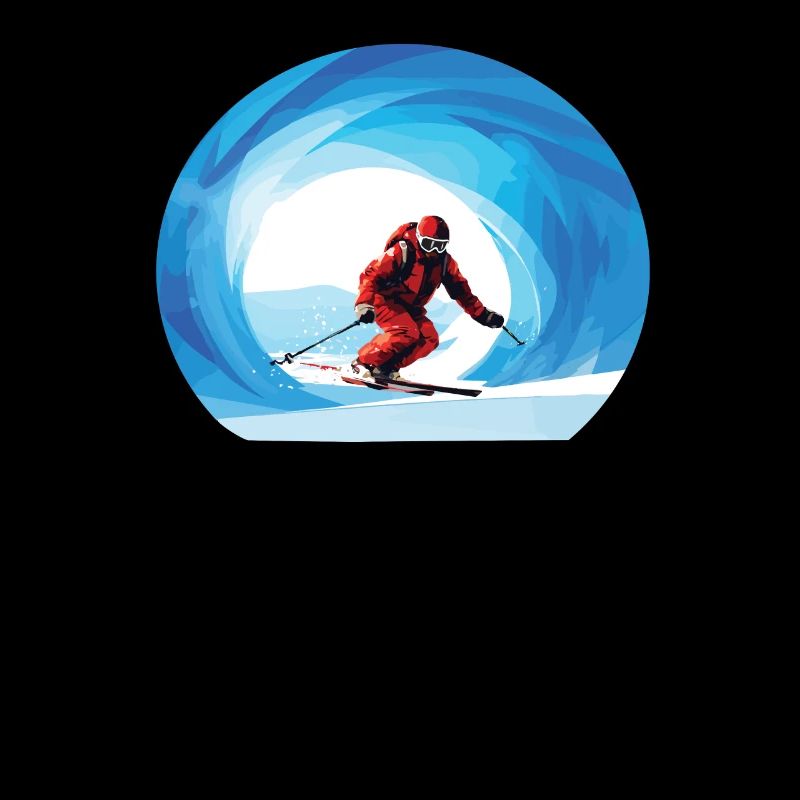 Aventure de ski dans la neige