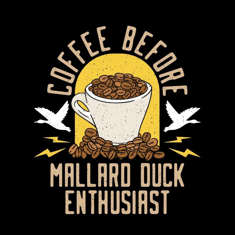 Mallard Duck Coffee Before Water Bird Coffee Lover