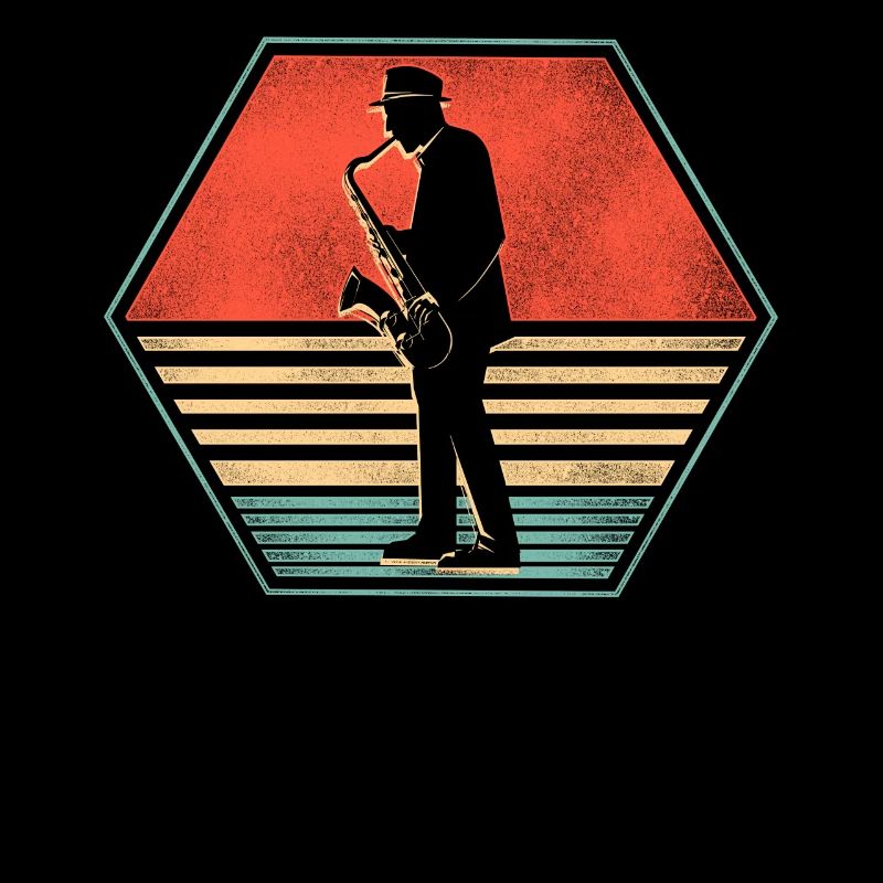 Saxophone Retro Vintage