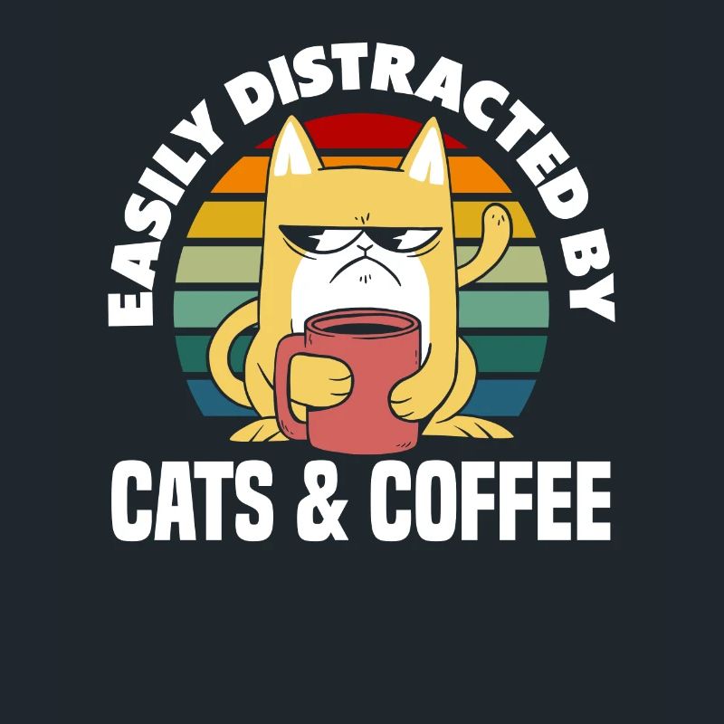 Chats et amateurs de café : simplement distraits