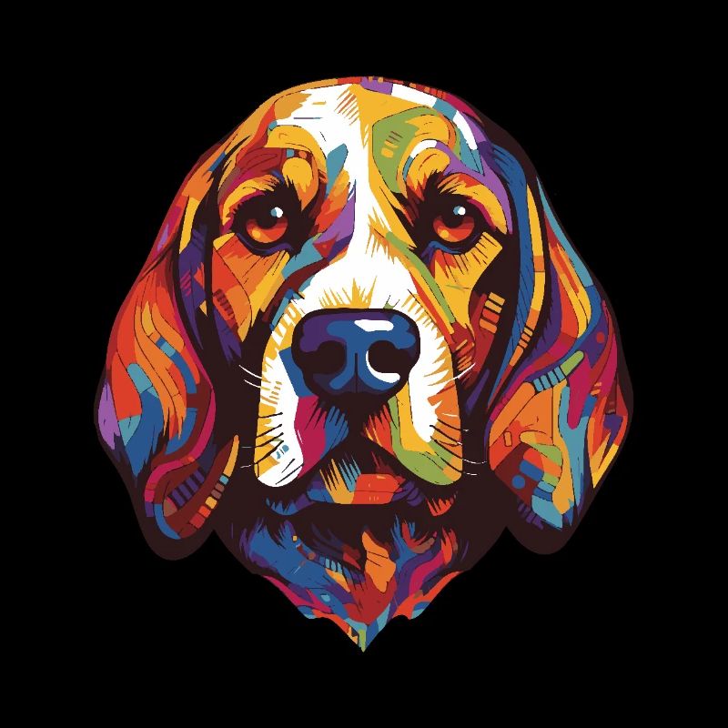 Portrait de chien beagle