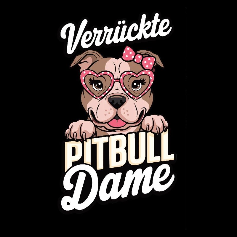 Verrückte Pitbull Dame